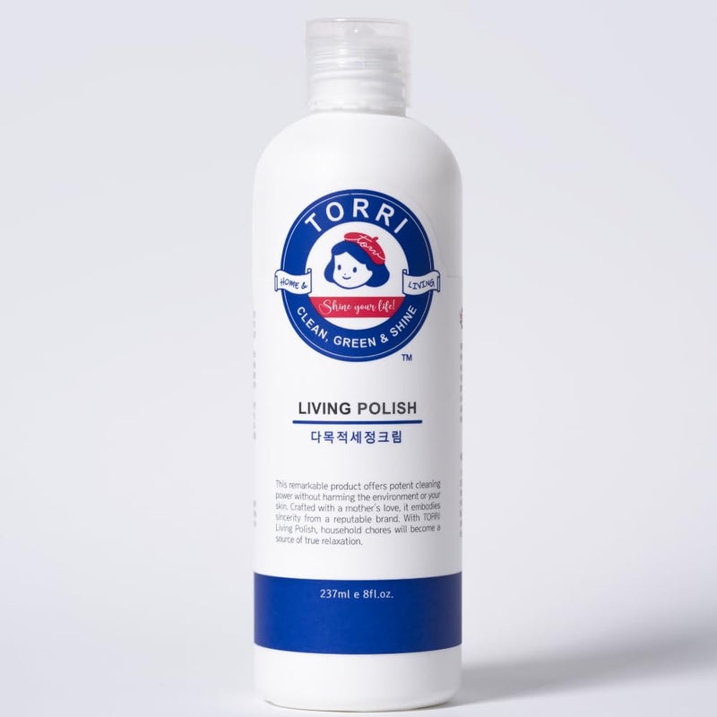 Living Polish All-Purpose Cleaner - Stainless Steel, Marble Coffee Tables, Espresso Machines, Granite & Quartz Countertops, Glass Cooktops, Stoves & Shower Glass | Non-Toxic Premium Cleaner for Shine - Image 1